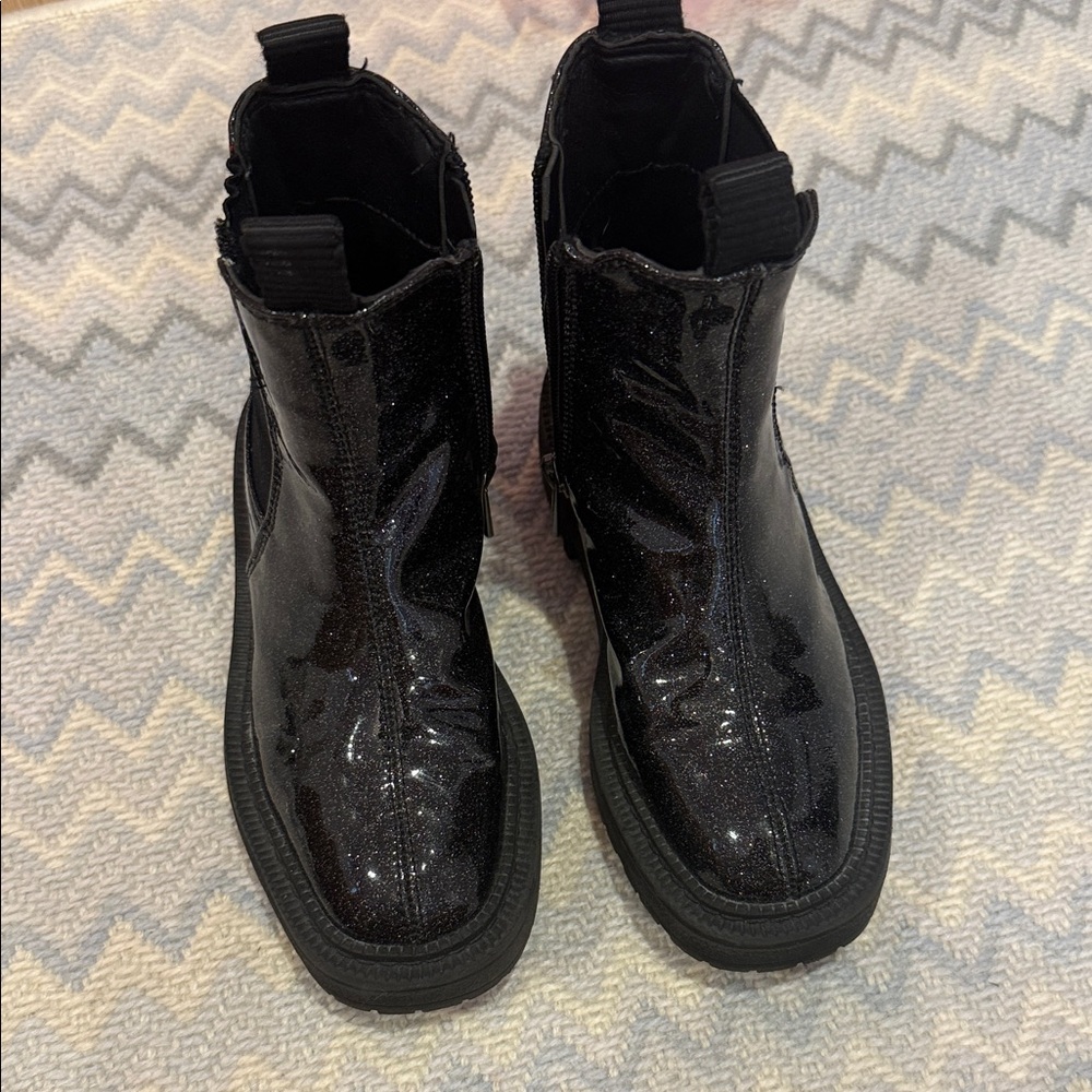 Sam Edelman Shiny Black Men's Boots